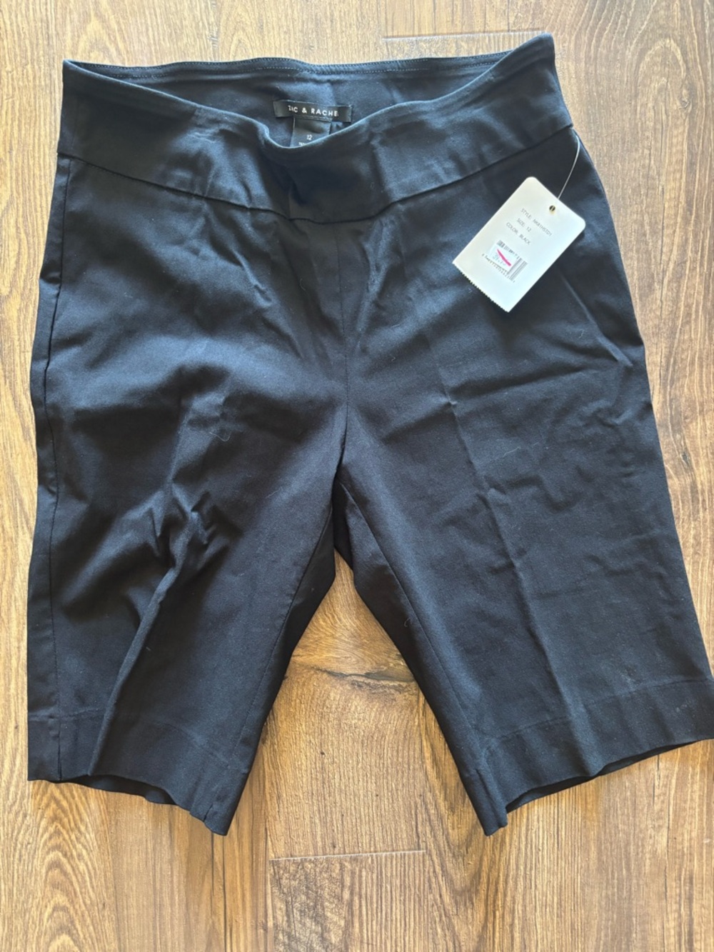Zac & Rachel Black Bermuda Pull-On Shorts